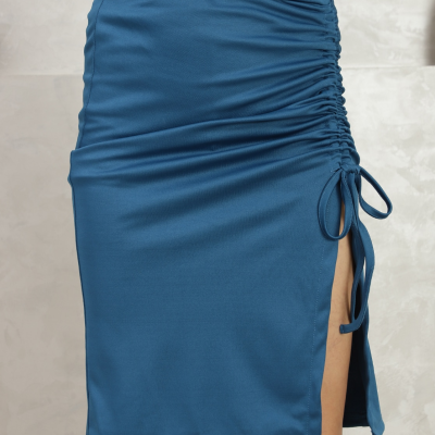 Contour Knot High-Waist Skirt