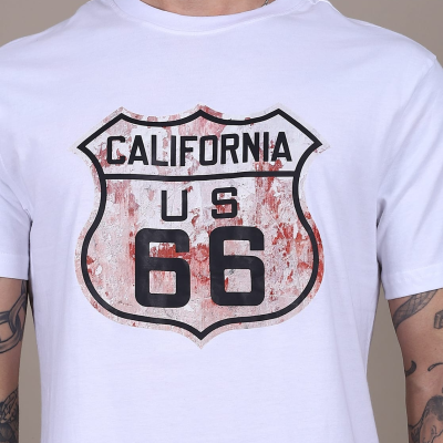Short Sleeve Print Crew Tshirt