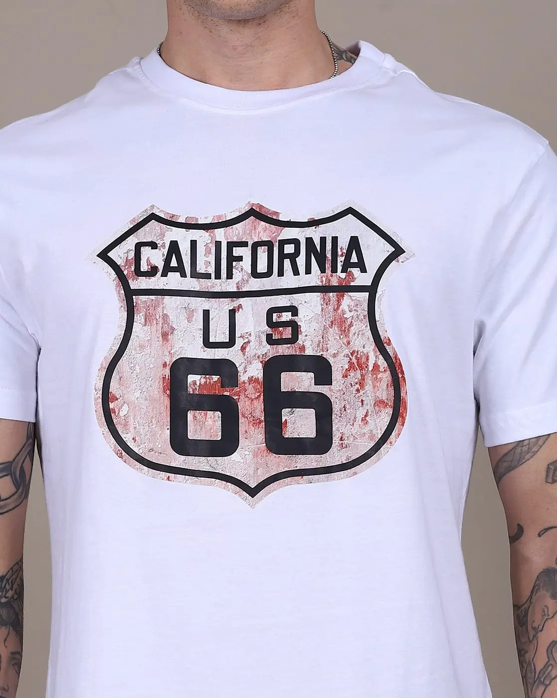 Short Sleeve Print Crew Tshirt